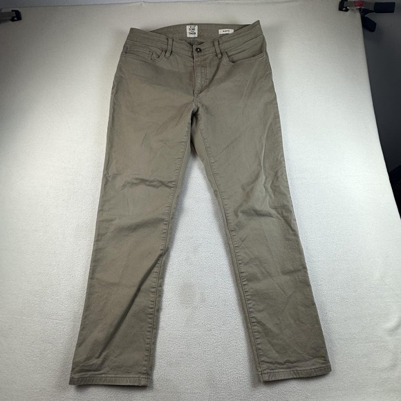 Flint and Tinder Pants Mens 33 Khaki 365 Slim Fit Stretch Chino Casual 5 Pocket - Picture 2 of 14
